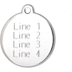 Red Dingo Glitter Bone Stainless Steel Personalized Dog ID Tag -PetSafe Kong Shop 260797 PT3. AC SS1800 V1610205445