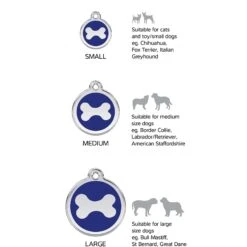 Red Dingo Glitter Paw Print Stainless Steel Personalized Dog & Cat ID Tag -PetSafe Kong Shop 260855 PT6. AC SS1800 V1623976066