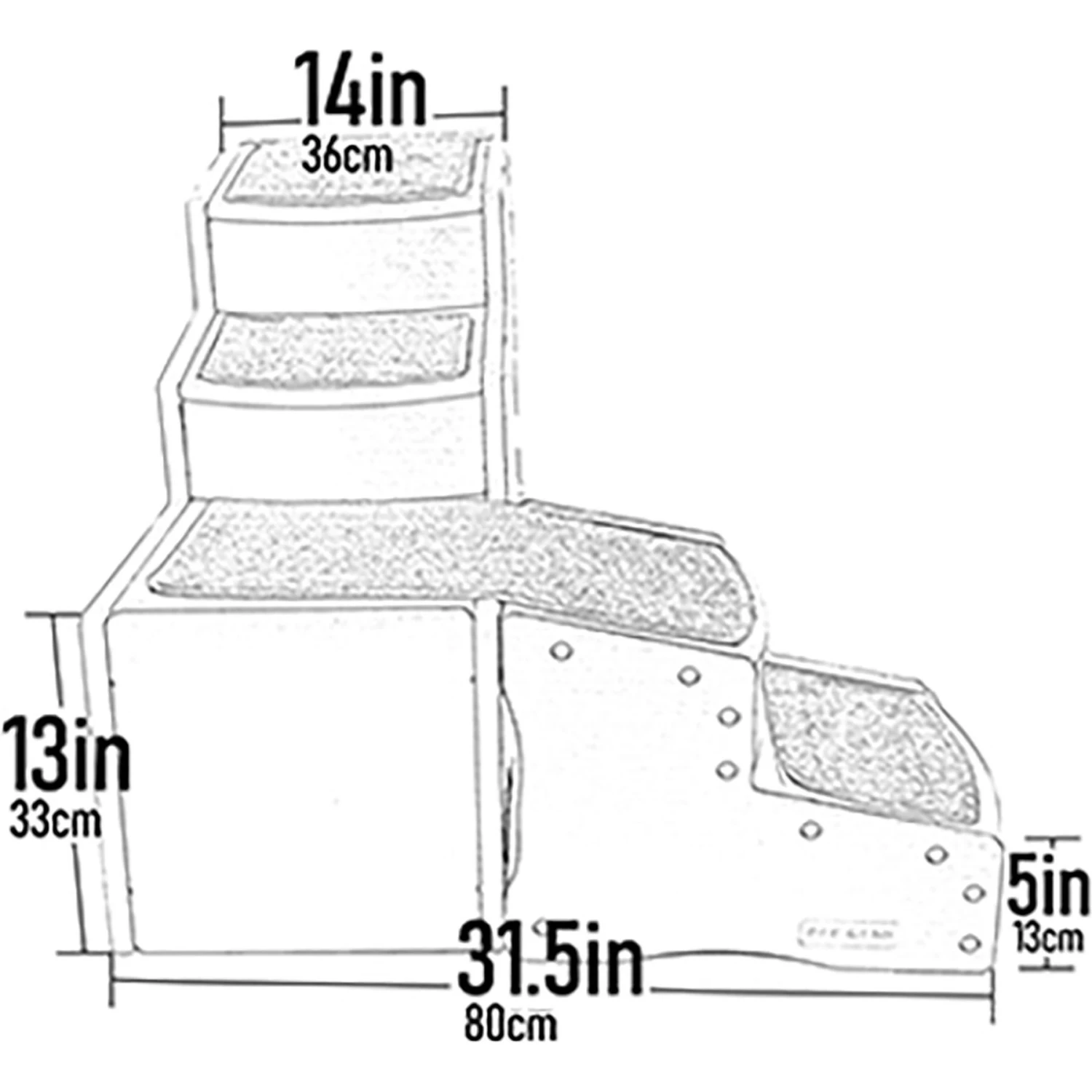 Pet Gear Easy Step Cat & Dog Stairs 2 Pet Gear Easy Step Cat & Dog Stairs - Image 2