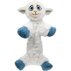 KONG Low Stuff Flopzie Lamb Squeaky Plush Dog Toy, Medium