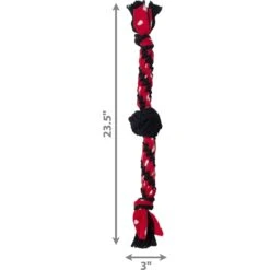 KONG Signature Dual Knot & Ball Tug Rope Dog Toy -PetSafe Kong Shop 262994 PT1. AC SS1800 V1631766843