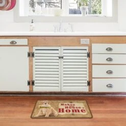Bungalow Flooring Makes Our House A Home Golden Retriever Personalized Floor Mat -PetSafe Kong Shop 263762 PT2. AC SS1800 V1615503417