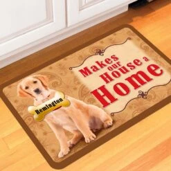 Bungalow Flooring Makes Our House A Home Golden Retriever Personalized Floor Mat -PetSafe Kong Shop 263762 PT3. AC SS1800 V1615504293