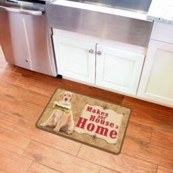 Bungalow Flooring Makes Our House A Home Golden Retriever Personalized Floor Mat -PetSafe Kong Shop 263762 PT4. AC SS1800 V1615515435