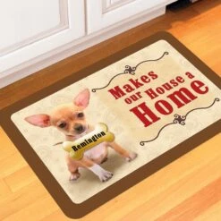 Bungalow Flooring Makes Our House A Home Chihuahua Personalized Floor Mat -PetSafe Kong Shop 263768 PT3. AC SS1800 V1615514207