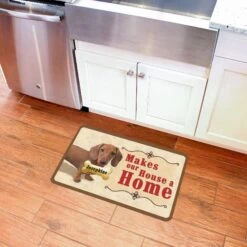 Bungalow Flooring Makes Our House A Home Dachshund Personalized Floor Mat -PetSafe Kong Shop 263770 PT4. AC SS1800 V1615503986