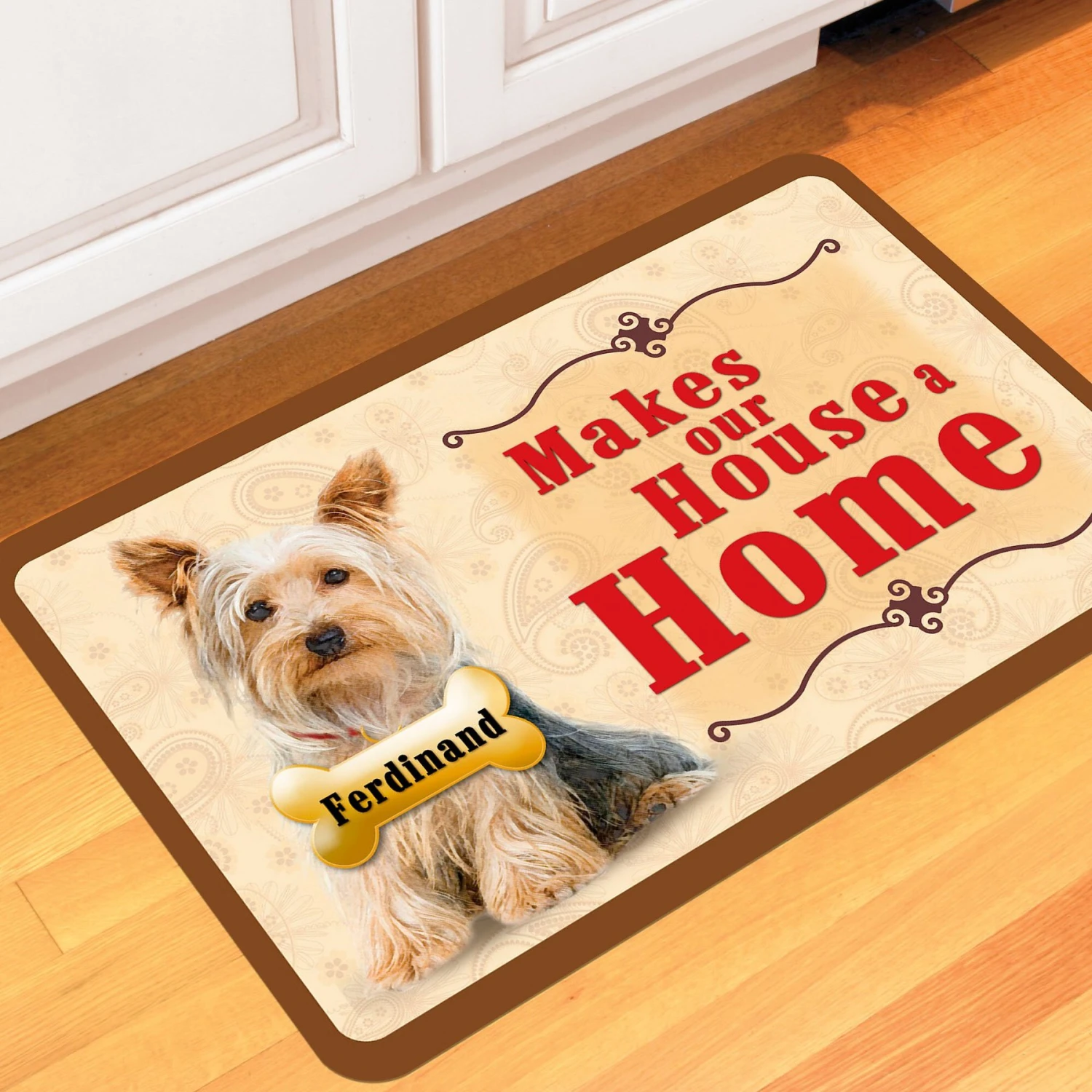 Bungalow Flooring Makes Our House A Home Yorkshire Terrier Personalized Floor Mat 4 Bungalow Flooring Makes Our House A Home Yorkshire Terrier Personalized Floor Mat - Image 4
