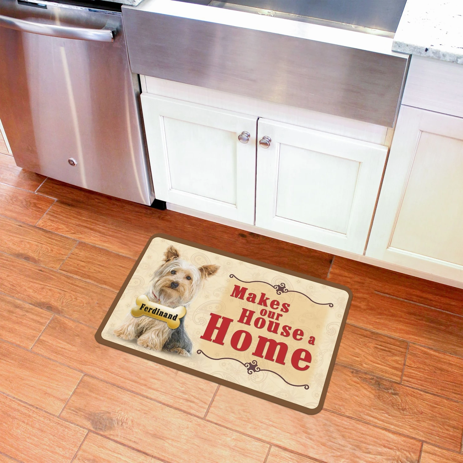Bungalow Flooring Makes Our House A Home Yorkshire Terrier Personalized Floor Mat 5 Bungalow Flooring Makes Our House A Home Yorkshire Terrier Personalized Floor Mat - Image 5