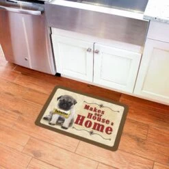 Bungalow Flooring Makes Our House A Home Pug Personalized Floor Mat -PetSafe Kong Shop 263778 PT4. AC SS1800 V1615517200