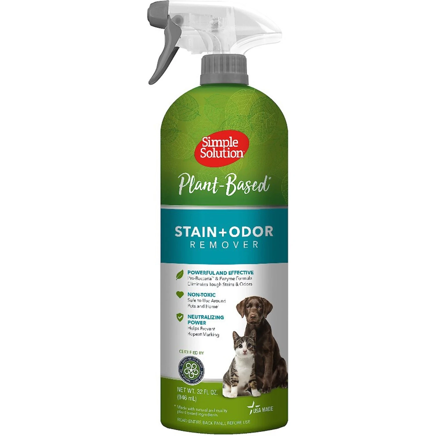 Simple Solution Plant-Based Stain & Odor Remover, 32-oz Bottle 1 Simple Solution Plant-Based Stain & Odor Remover, 32-oz Bottle