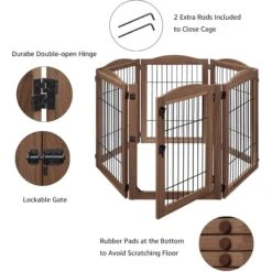 Unipaws 6 Panel Wire Dog Playpen Freestanding Pet Gate 11 Unipaws 6 Panel Wire Dog Playpen Freestanding Pet Gate -PetSafe Kong Shop 264630 PT4. AC SS1800 V1659995578