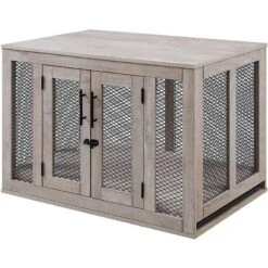 Unipaws Furniture Style Dog Crate, Weathered Gray -PetSafe Kong Shop 264632 PT4. AC SS1800 V1638226366