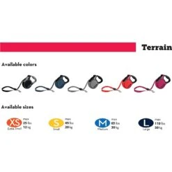 KONG Retractable Terrain Nylon Reflective Retractable Dog Leash -PetSafe Kong Shop 264950 PT2. AC SS1800 V1610817233