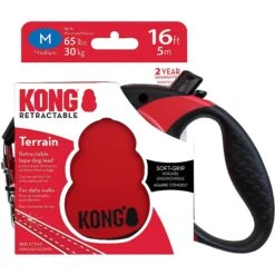 KONG Retractable Terrain Nylon Reflective Retractable Dog Leash -PetSafe Kong Shop 264950 PT8. AC SS1800 V1610823861