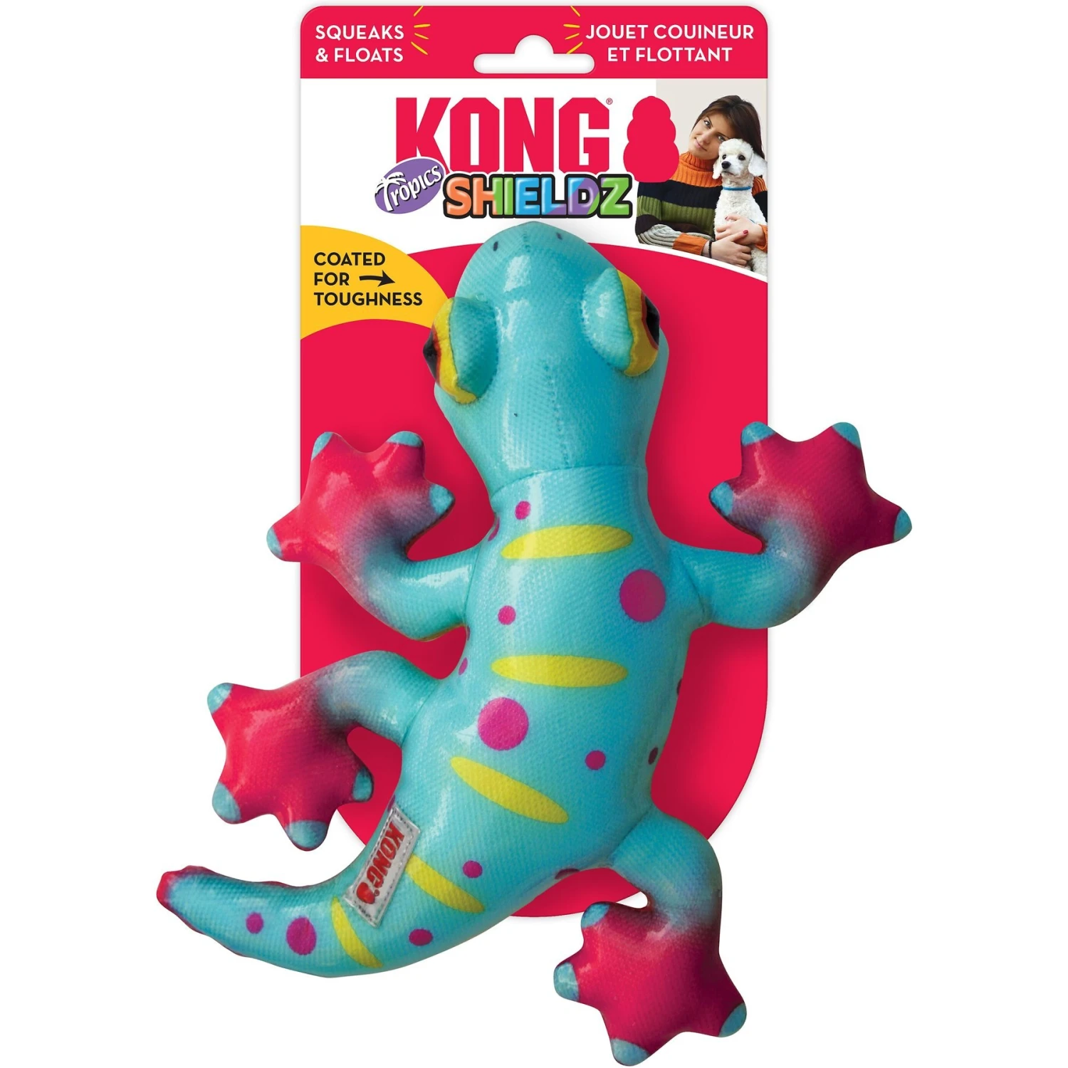 KONG Shieldz Tropics Gecko Dog Toy 4 KONG Shieldz Tropics Gecko Dog Toy - Image 4