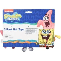 Fetch For Pets Patrick, SpongeBob & Sandy Squeaky Plush Dog Toys, 3 Count -PetSafe Kong Shop 265313 PT2. AC SS1800 V1611091302