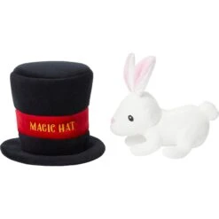 Frisco Magic Rabbit In A Hat 2-in-1 Plush Squeaky Dog Toy -PetSafe Kong Shop 265616 PT2. AC SS1800 V1623117772