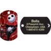 Quick-Tag Disney Skellington Military Personalized Dog & Cat ID Tag