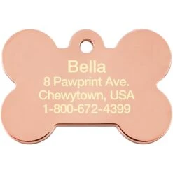 Quick-Tag Diva Bone & Etched Crown Personalized Dog ID Tag -PetSafe Kong Shop 266370 PT2. AC SS1800 V1611845468