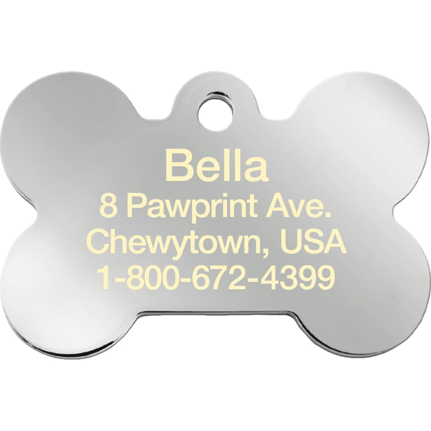 Quick-Tag Diva Bone & Etched Bone Personalized Dog ID Tag 3 Quick-Tag Diva Bone & Etched Bone Personalized Dog ID Tag - Image 3