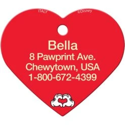 Quick-Tag Disney's Minnie & Mickey Heart Personalized Dog & Cat ID Tag 6 Quick-Tag Disney's Minnie & Mickey Heart Personalized Dog & Cat ID Tag -PetSafe Kong Shop 266402 PT2. AC SS1800 V1611959473