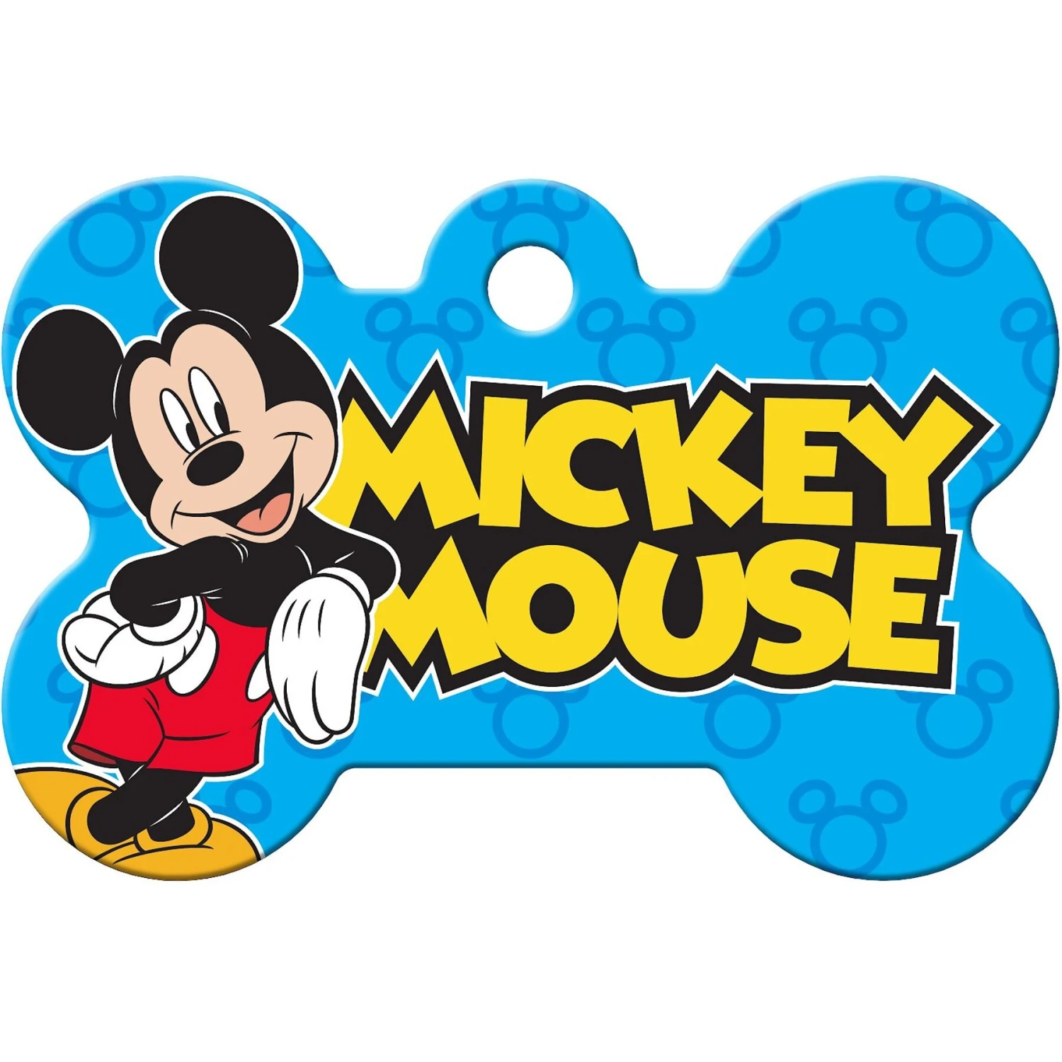 Quick-Tag Disney's Mickey Mouse Bone Personalized Dog ID Tag, Blue 2 Quick-Tag Disney's Mickey Mouse Bone Personalized Dog ID Tag, Blue - Image 2