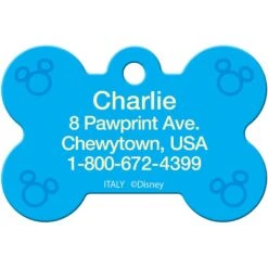 Quick-Tag Disney's Mickey Mouse Bone Personalized Dog ID Tag, Blue 5 Quick-Tag Disney's Mickey Mouse Bone Personalized Dog ID Tag, Blue -PetSafe Kong Shop 266416 PT2. AC SS1800 V1611959525