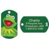 Quick-Tag Disney's Muppets Kermit Military Personalized Dog & Cat ID Tag