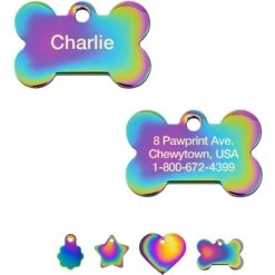 Quick-Tag Coated Metal Personalized Dog & Cat ID Tag
