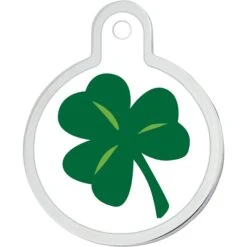 Quick-Tag Personalized Dog & Cat ID Tag, Circle Shamrock -PetSafe Kong Shop 269135 PT1. AC SS1800 V1614010002