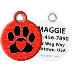 Dog Tag Art Dog Word Personalized Dog ID Tag