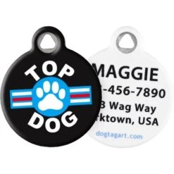 Dog Tag Art Top Dog Personalized Dog ID Tag