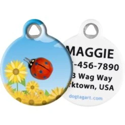 Dog Tag Art Lady Bug Personalized Dog & Cat ID Tag