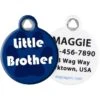 Dog Tag Art Little Brother Personalized Dog & Cat ID Tag