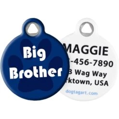 Dog Tag Art Big Brother Personalized Dog & Cat ID Tag