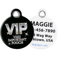Dog Tag Art Very Important Pooch Personalized Dog ID Tag