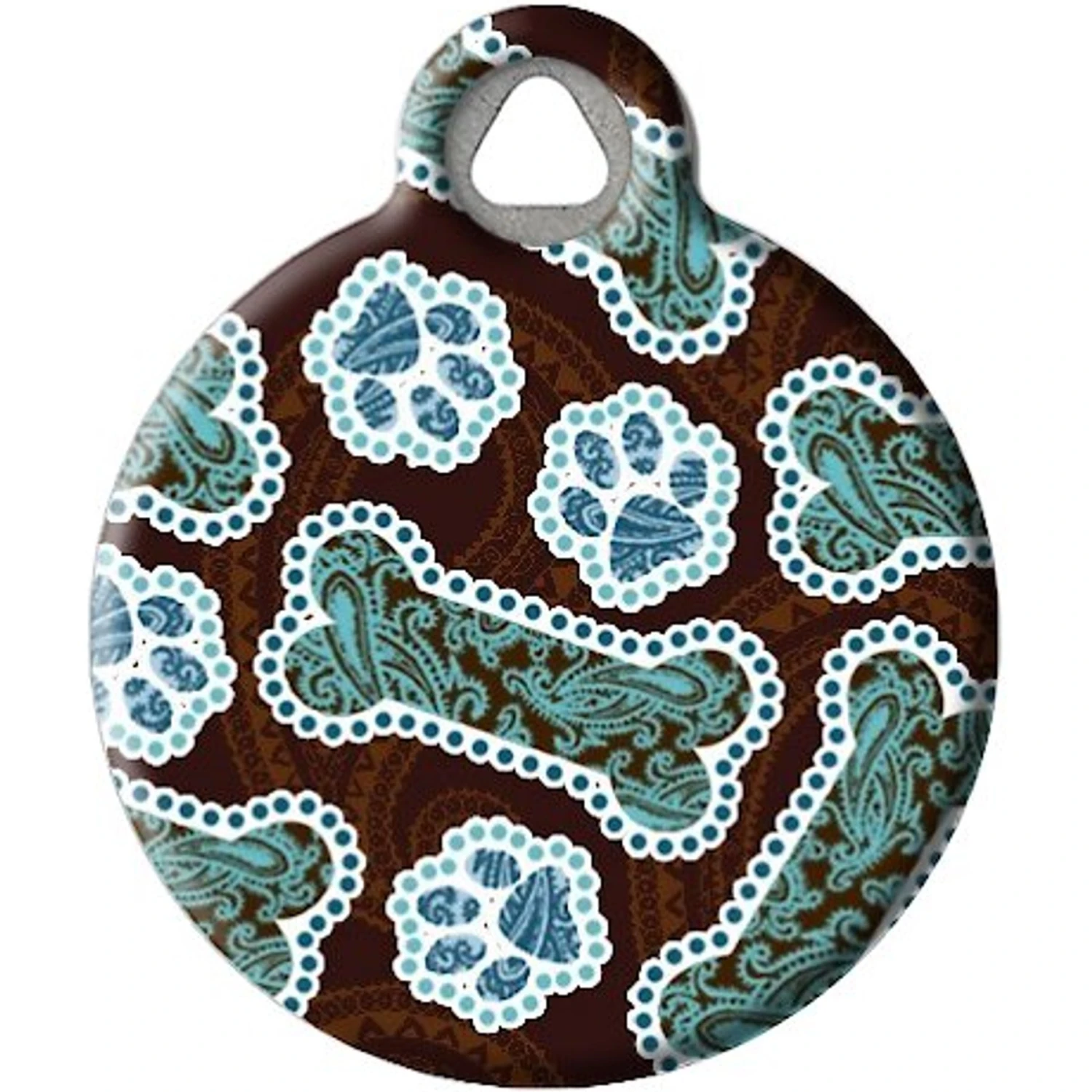 Dog Tag Art Java Paisley Personalized Dog & Cat ID Tag 2 Dog Tag Art Java Paisley Personalized Dog & Cat ID Tag - Image 2