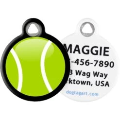 Dog Tag Art My Tennis Ball Personalized Dog & Cat ID Tag