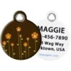 Dog Tag Art Retro Garden Personalized Dog & Cat ID Tag