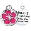 Dog Tag Art Flower Power Personalized Dog & Cat ID Tag