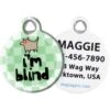 Dog Tag Art I'm Blind Personalized Dog & Cat ID Tag