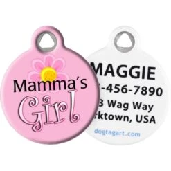 Dog Tag Art Mama's Girl Personalized Dog & Cat ID Tag