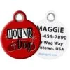 Dog Tag Art Retro Hound Dog Personalized Dog ID Tag