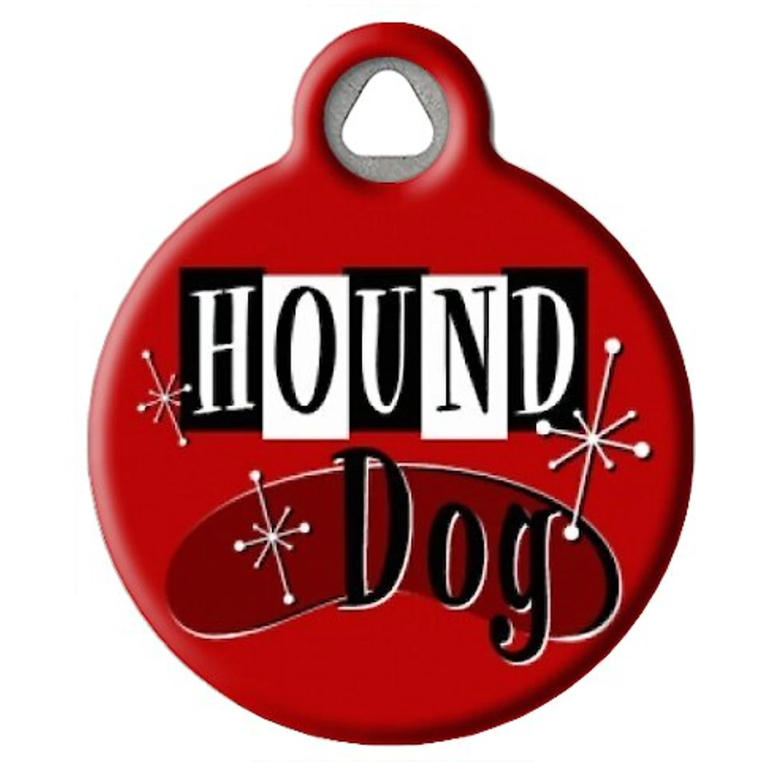 Dog Tag Art Retro Hound Dog Personalized Dog ID Tag 2 Dog Tag Art Retro Hound Dog Personalized Dog ID Tag - Image 2