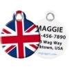 Dog Tag Art British Flag Personalized Dog & Cat ID Tag