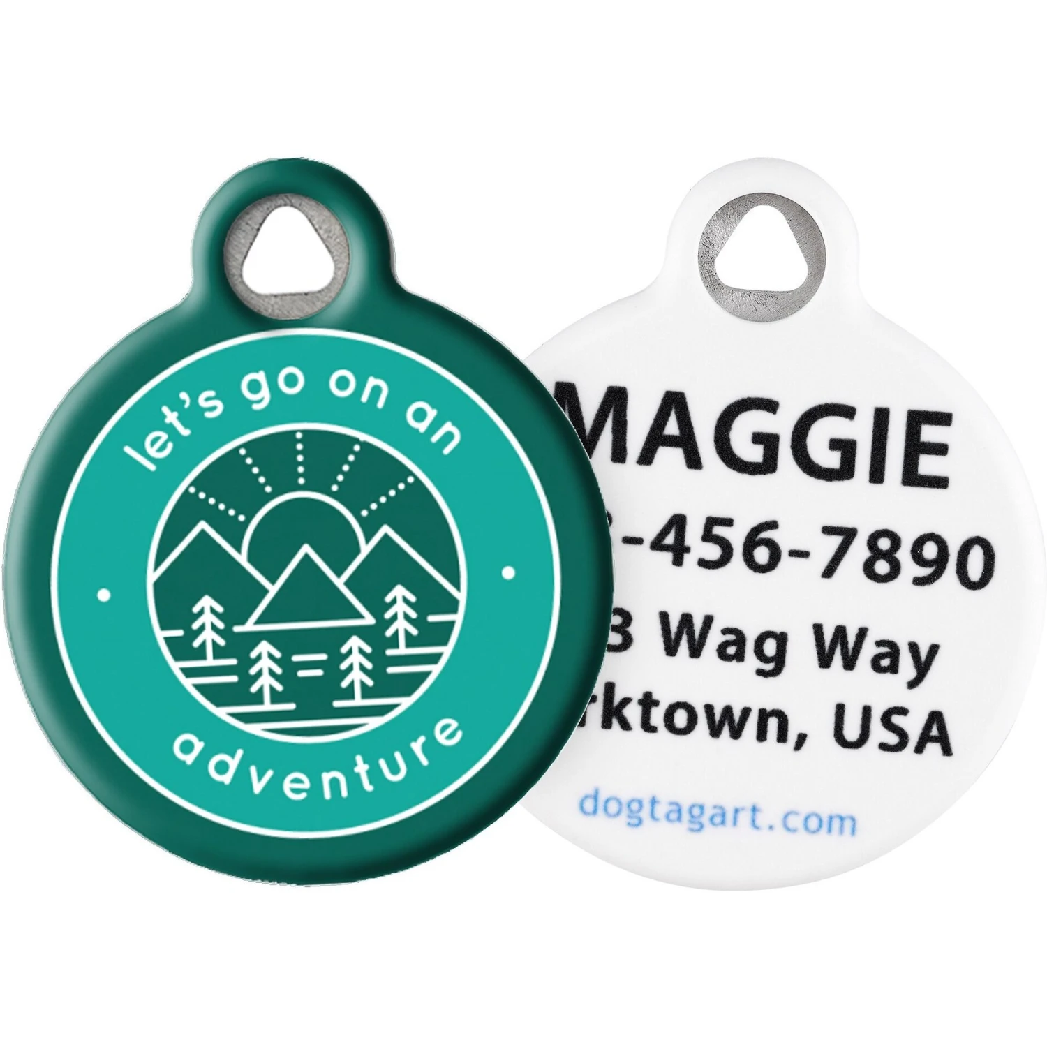 Dog Tag Art Adventure Badge Personalized Dog & Cat ID Tag 1 Dog Tag Art Adventure Badge Personalized Dog & Cat ID Tag