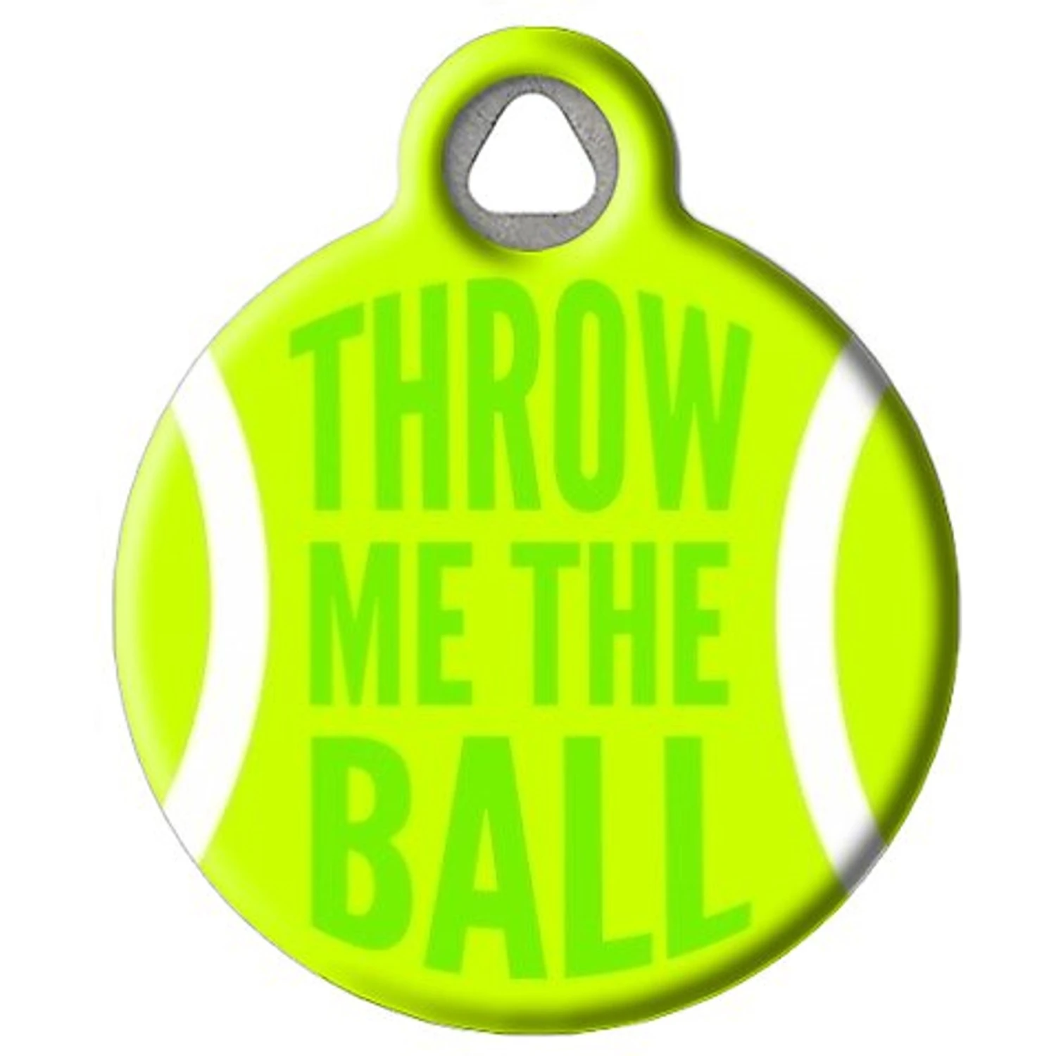 Dog Tag Art Throw Me The Ball Personalized Dog ID Tag 2 Dog Tag Art Throw Me The Ball Personalized Dog ID Tag - Image 2