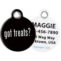 Dog Tag Art Got Treats? Personalized Dog & Cat ID Tag