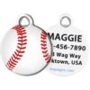 Dog Tag Art Baseball Personalized Dog & Cat ID Tag