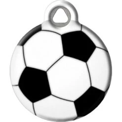 Dog Tag Art Soccer Ball Personalized Dog & Cat ID Tag 6 Dog Tag Art Soccer Ball Personalized Dog & Cat ID Tag -PetSafe Kong Shop 270079 PT1. AC SS1800 V1612312581